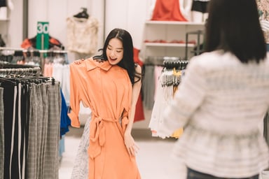 people shopping in department store
