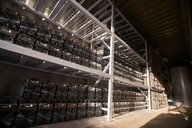 crypto mining warehouse