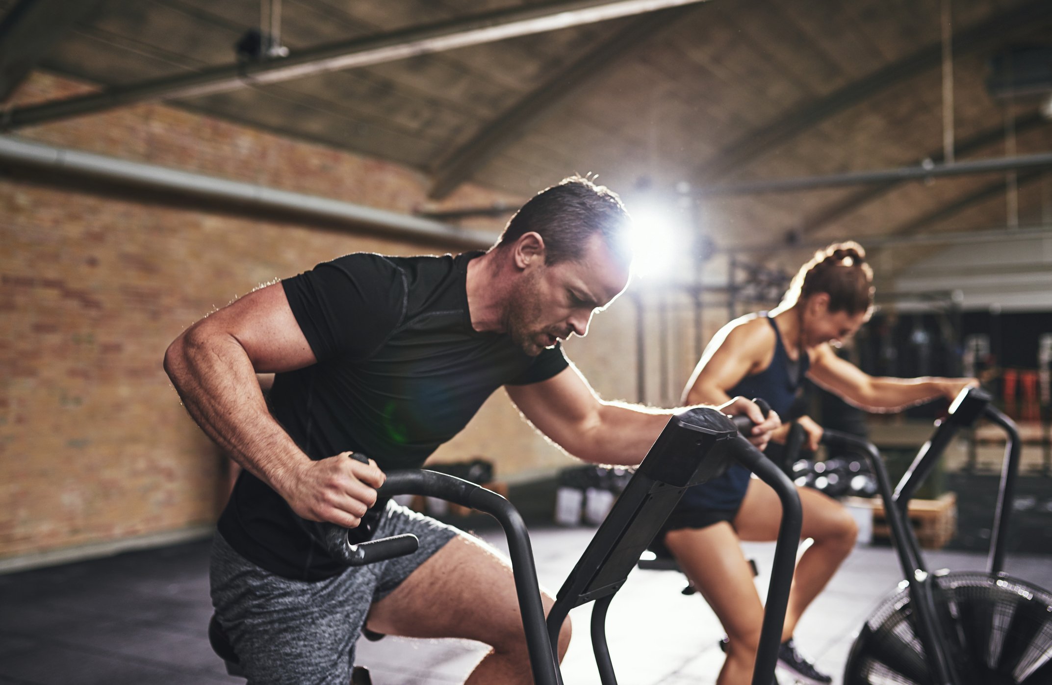 working out on elliptical machines