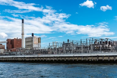 a Con Ed riverside power plant