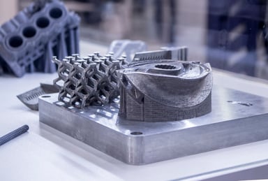 3D printed metal object