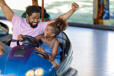 go carting amusement park family fun Getty