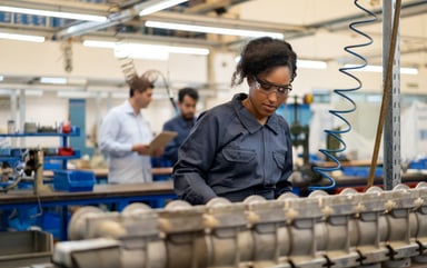 worker employee manufacturing women in STEM