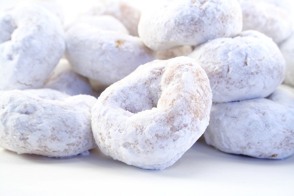 Powdered donuts.