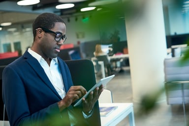 business tablet suit finance boss executive