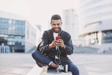 a person looking at their phone (2)