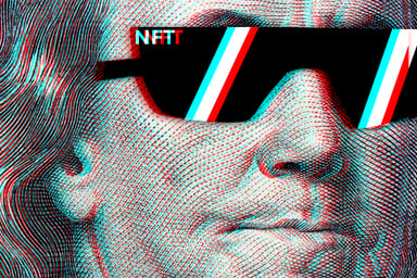 NFT dollar bill artwork
