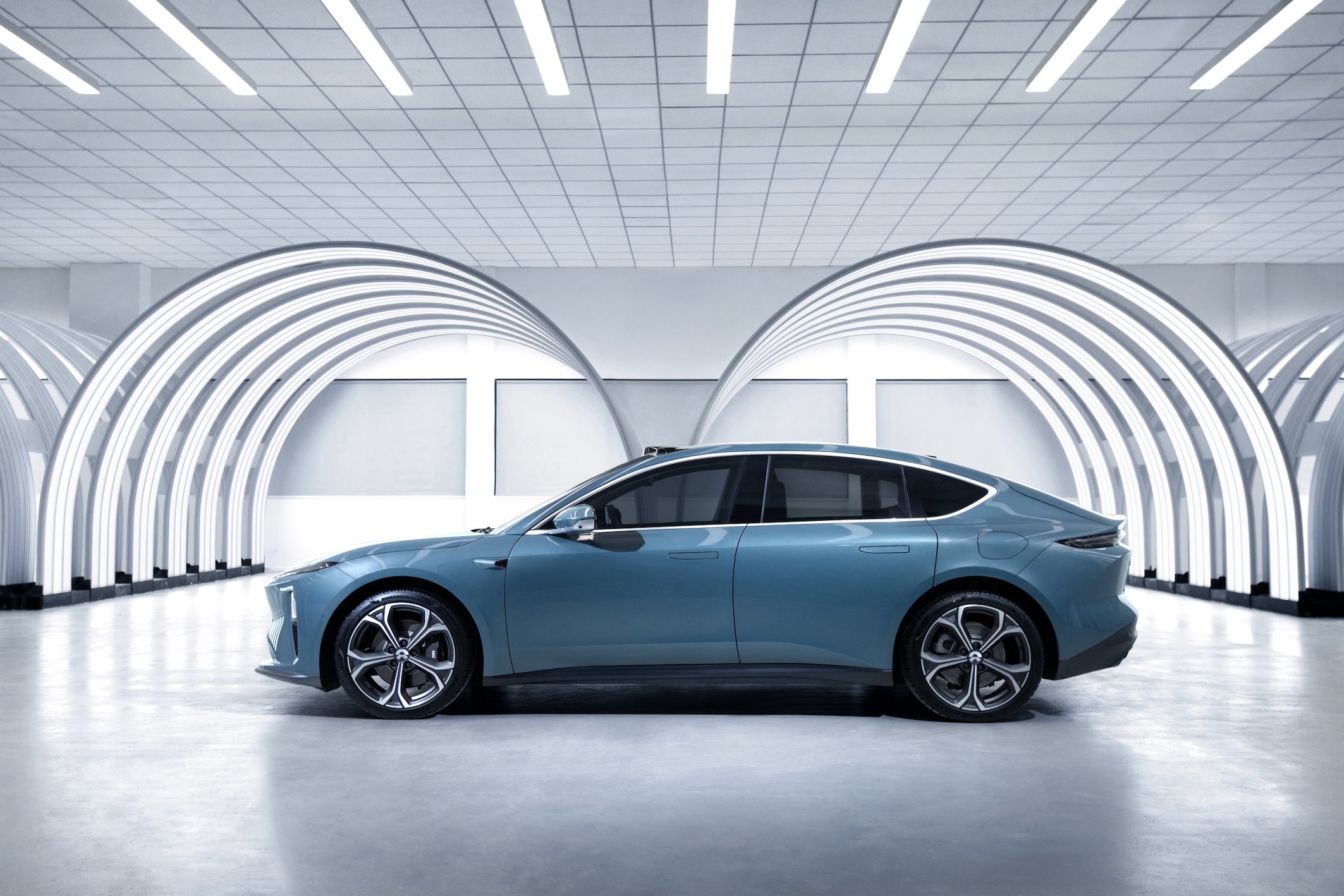 First NIO ET5 sedan tooling trial build.