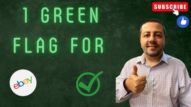 1 green flag for ebay