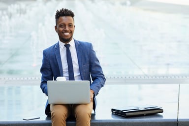 business suit laptop executive boss