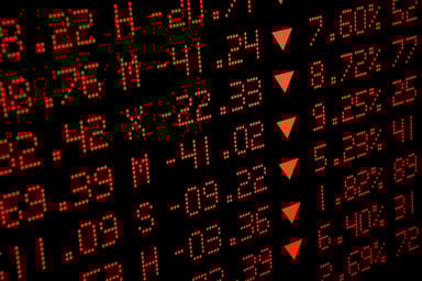 bear market red stocks market dropping