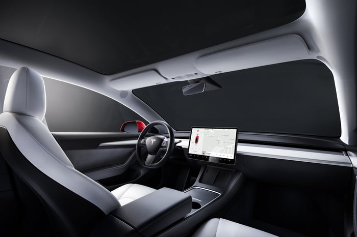 interior view of Model 3. 