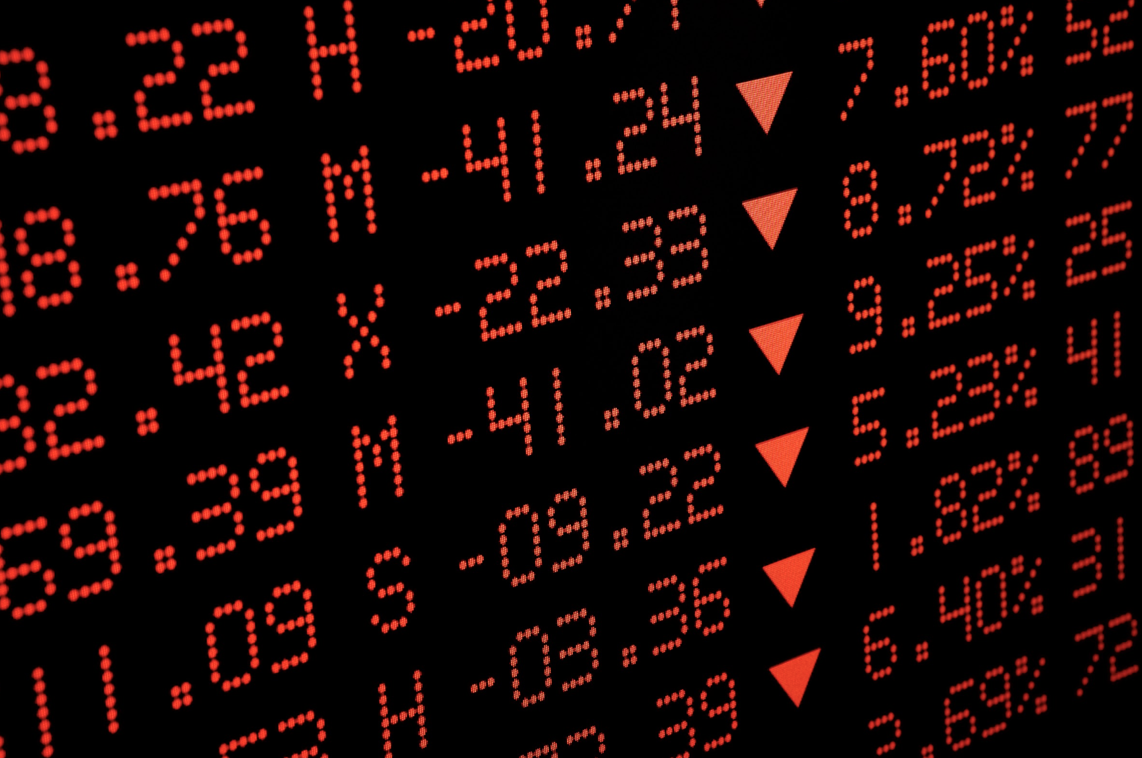 Copy of bear market red stocks market dropping