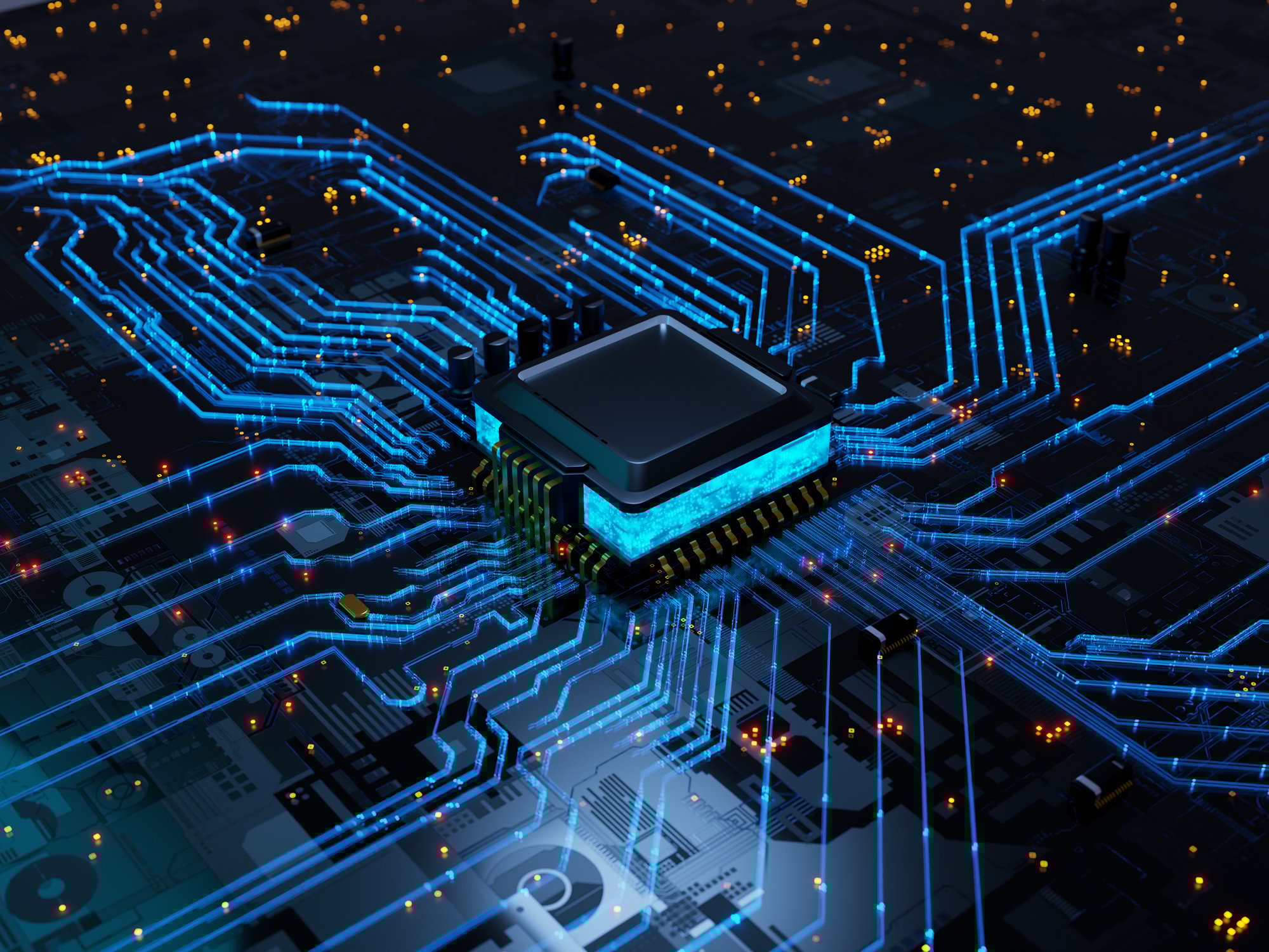 Data center semiconductor image. 