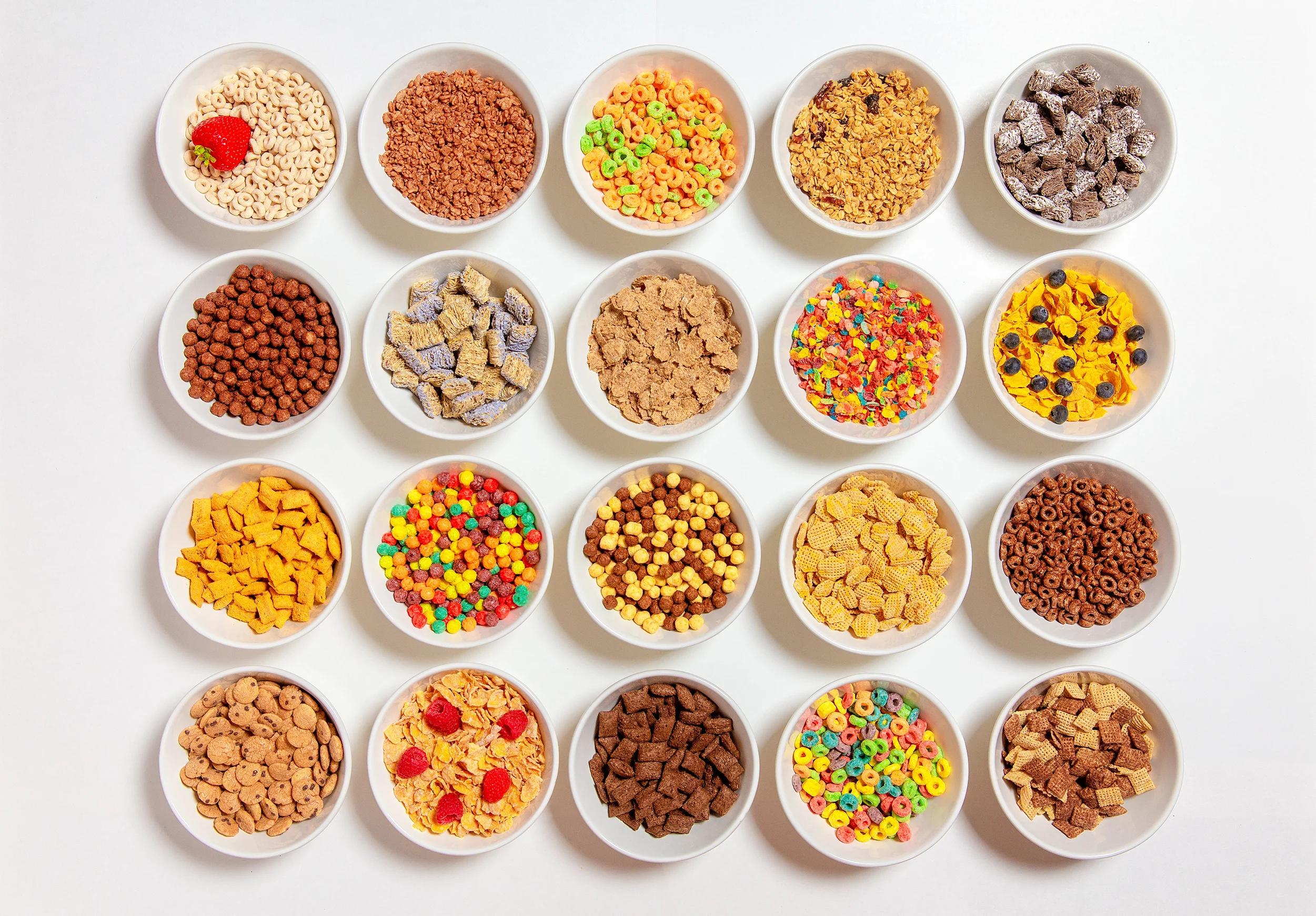 Cereal 20 kinds Getty