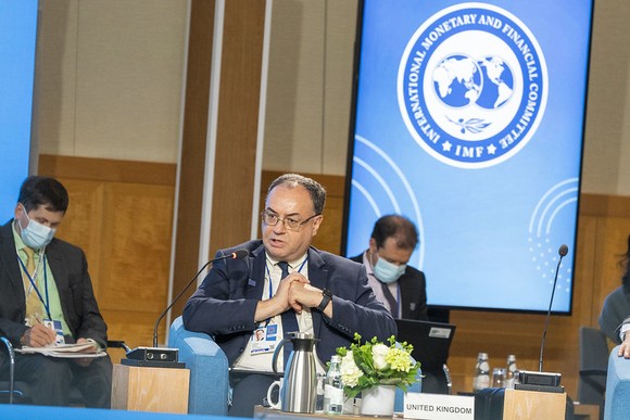 Andrew Bailey, Governor of Bank of England, at IMF meeting.