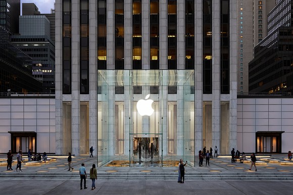 Apple's retail store on 5th Avenue in New York.