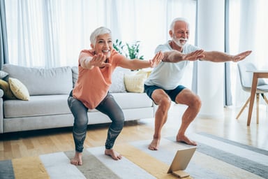 couple doing yoga