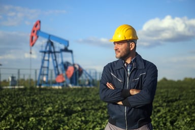 oil rig oil worker hard hat