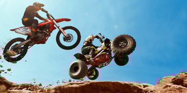 off-road vehicles in action