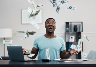 falling cash happy investor (1)