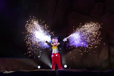 Mickey Mouse on stage