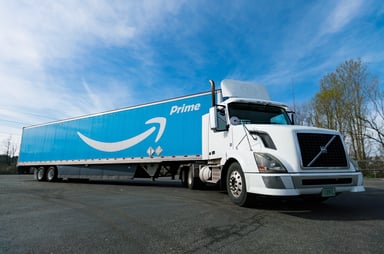 Amazon Prime delivery truck