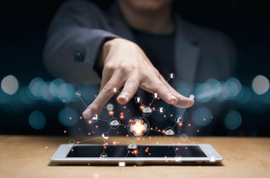 big data software mobile device screen