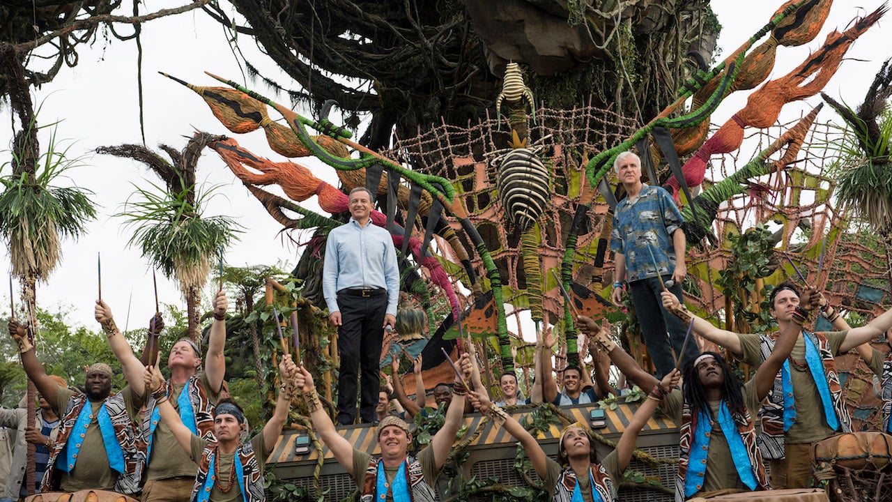 Bob Iger at the opening of Pandora at Disney's Animal Kingdom in Florida.