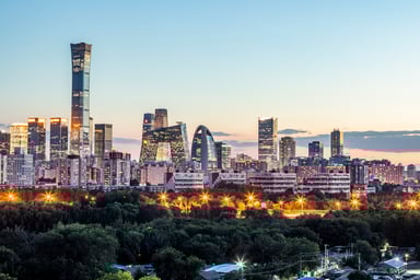 Beijing China skyline