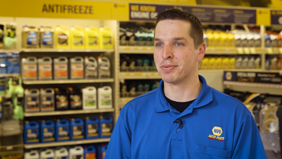 NAPA auto parts store employee.