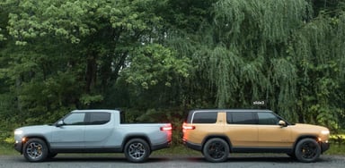 Rivian R1T pickup and R1S SUV