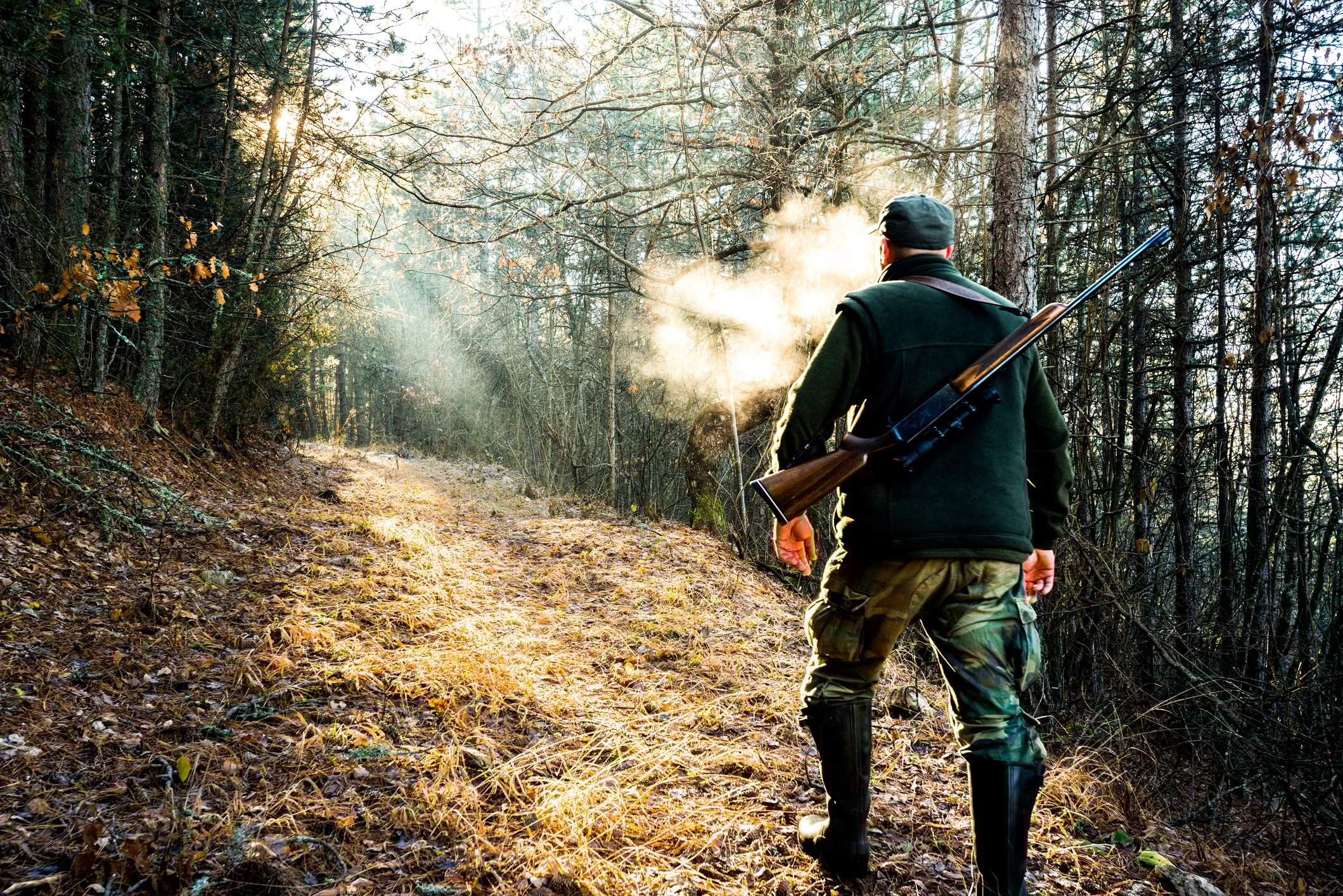 Hunting rifle adventure outdoors