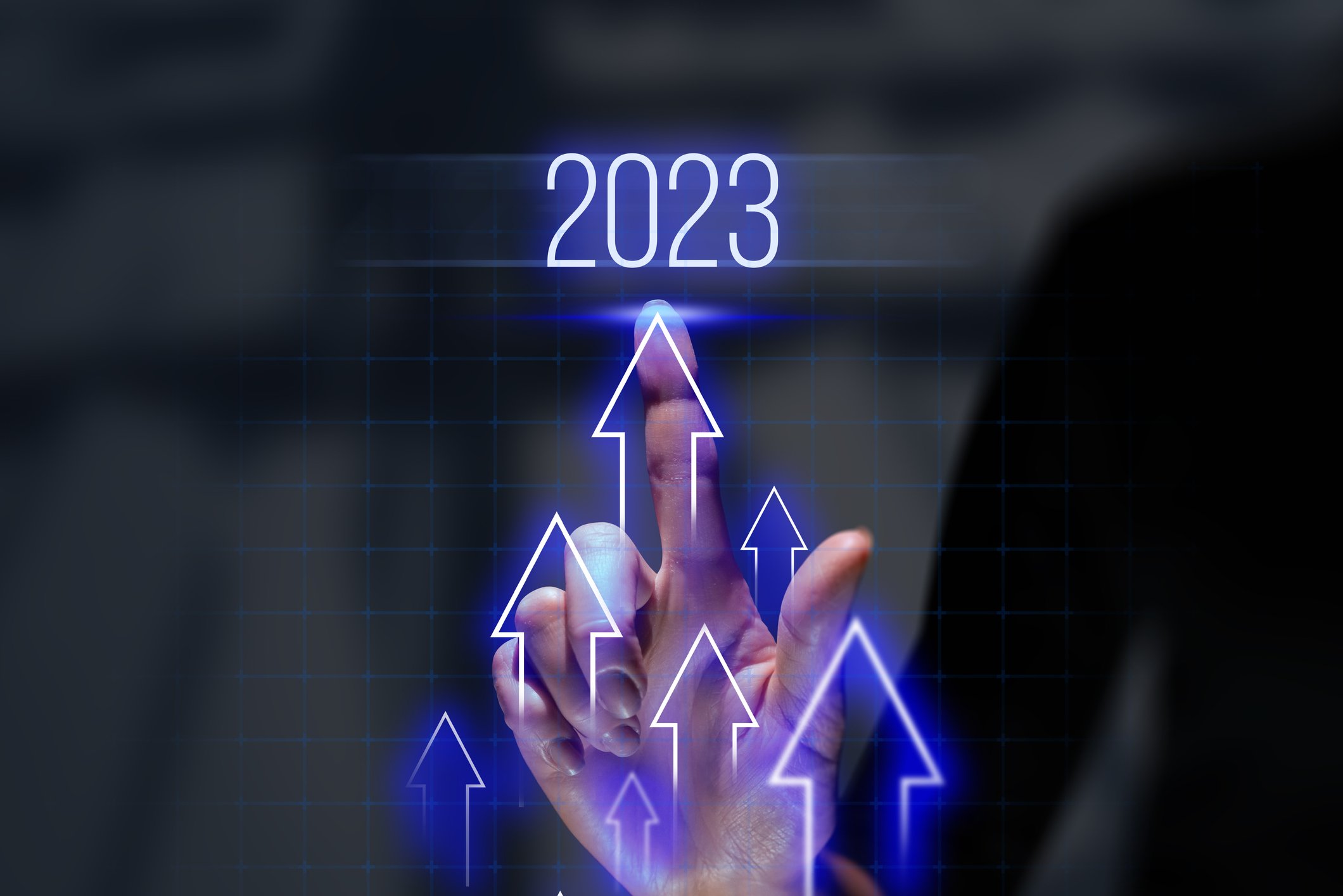 2023 fingers up arrows