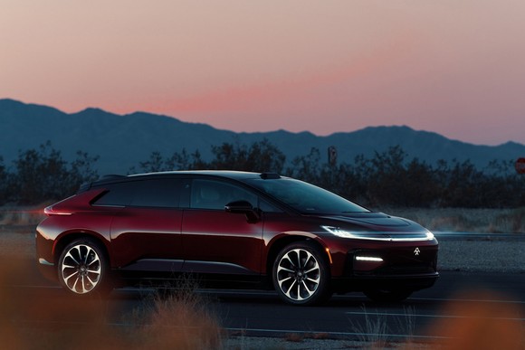 Faraday Future's FF 91 Futurist SUV.