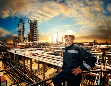 Oil refinery worker