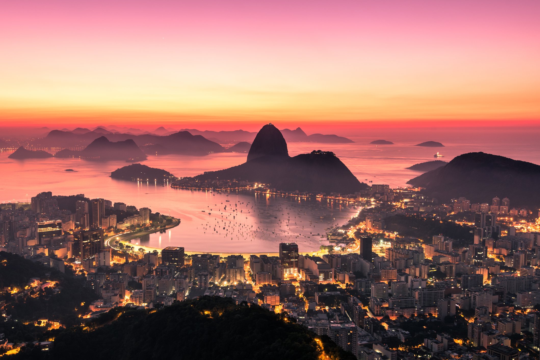 Rio de Janeiro at sunrise.