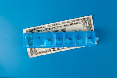 pill organizer money healthcare medicare