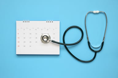 stethoscope calendar doctor appointment