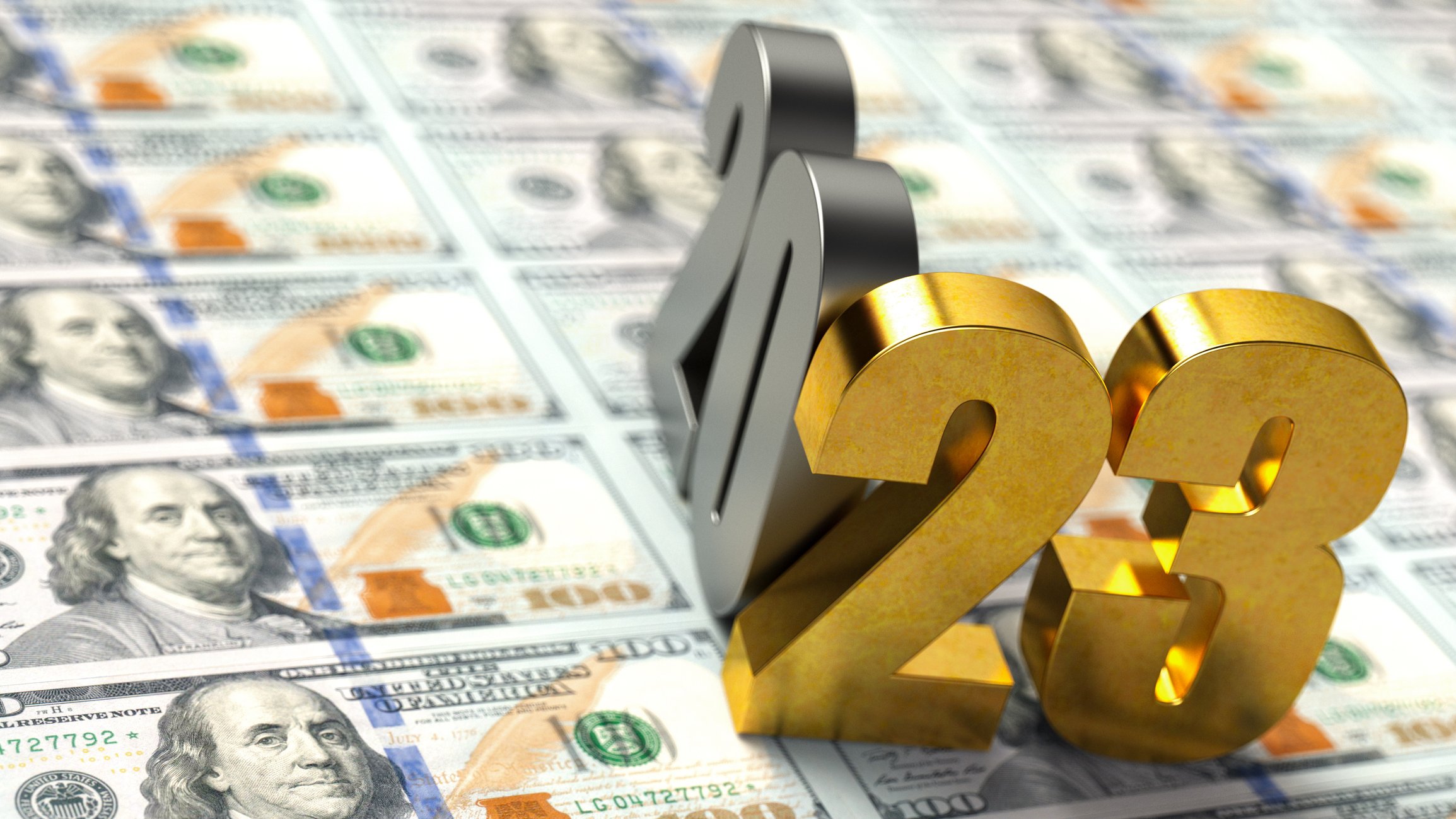 2023 on top of money.