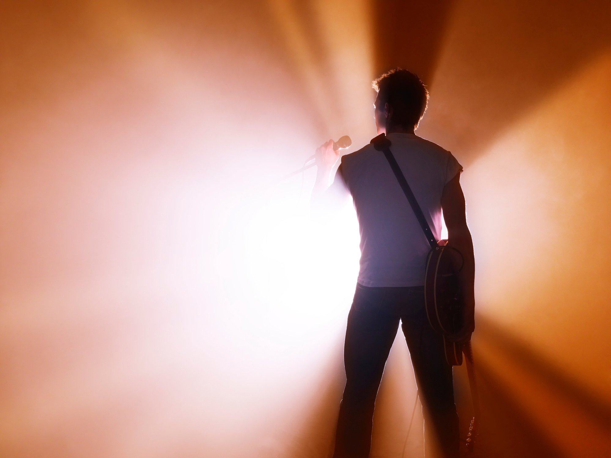 Person bright light Getty