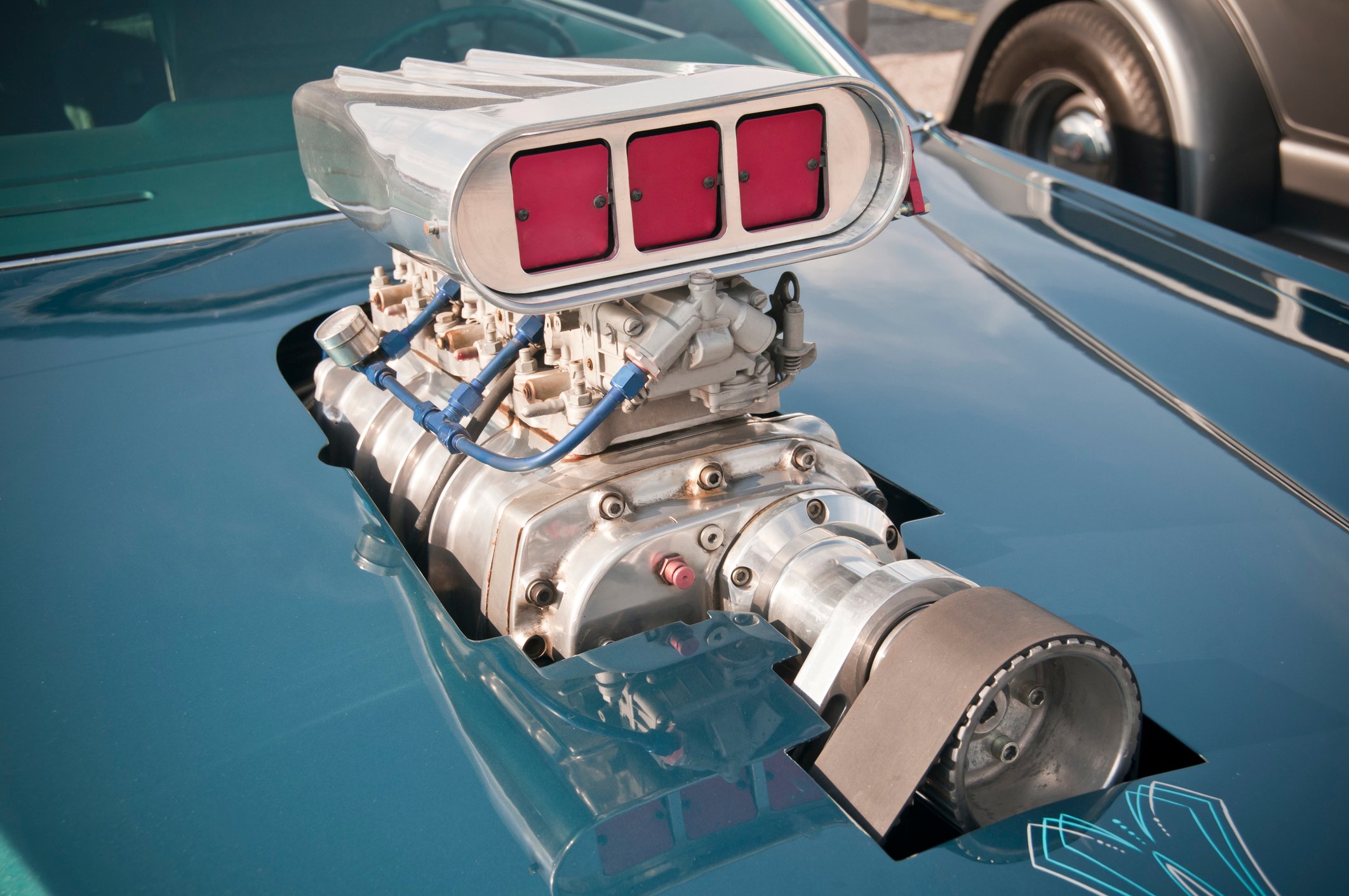 supercharger hot rod car
