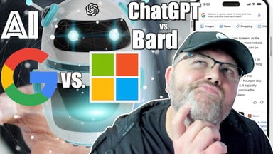 ChatGPT vs Google Bard AI stock final