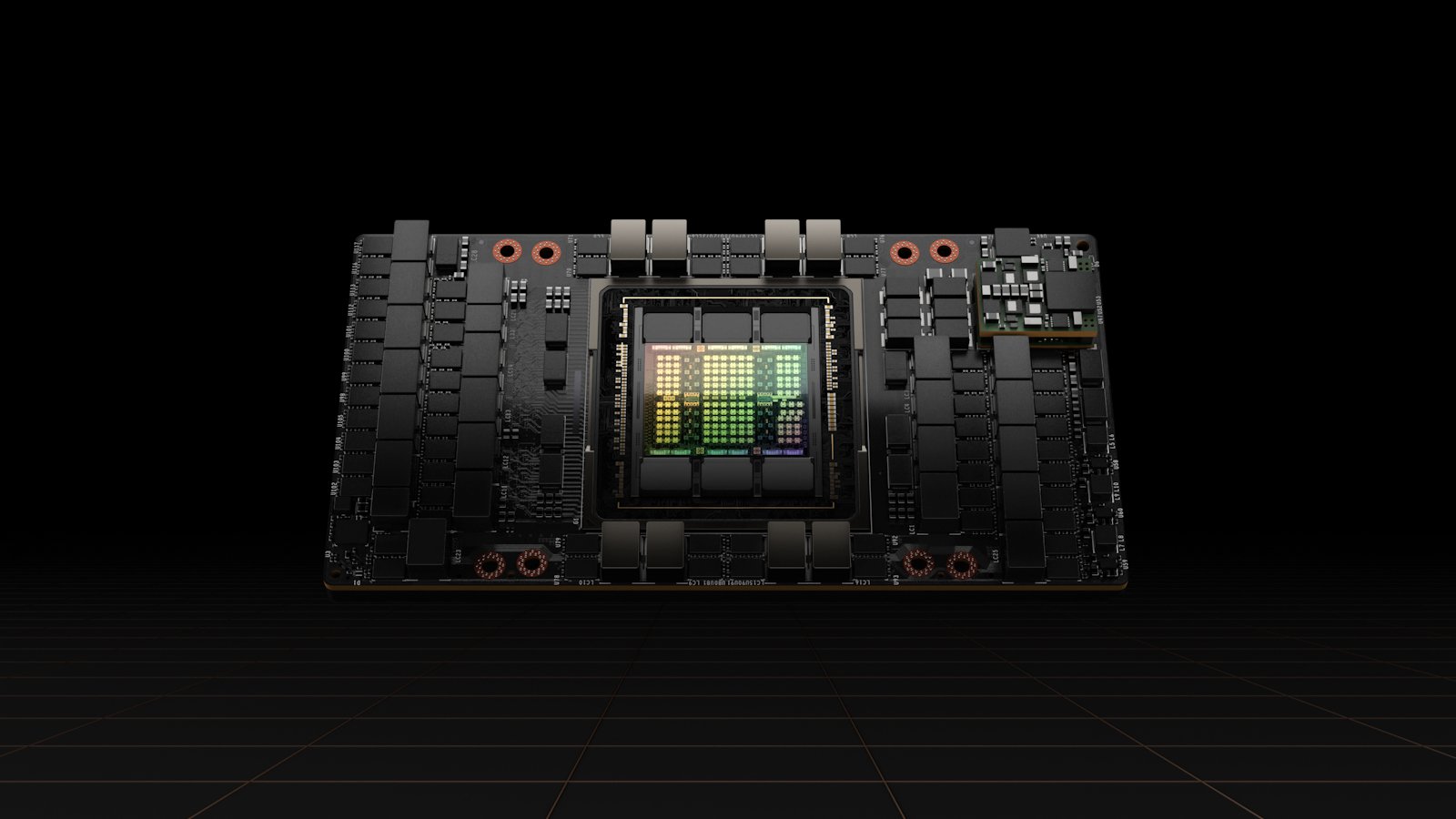 Nvidia's H100 data center GPU.
