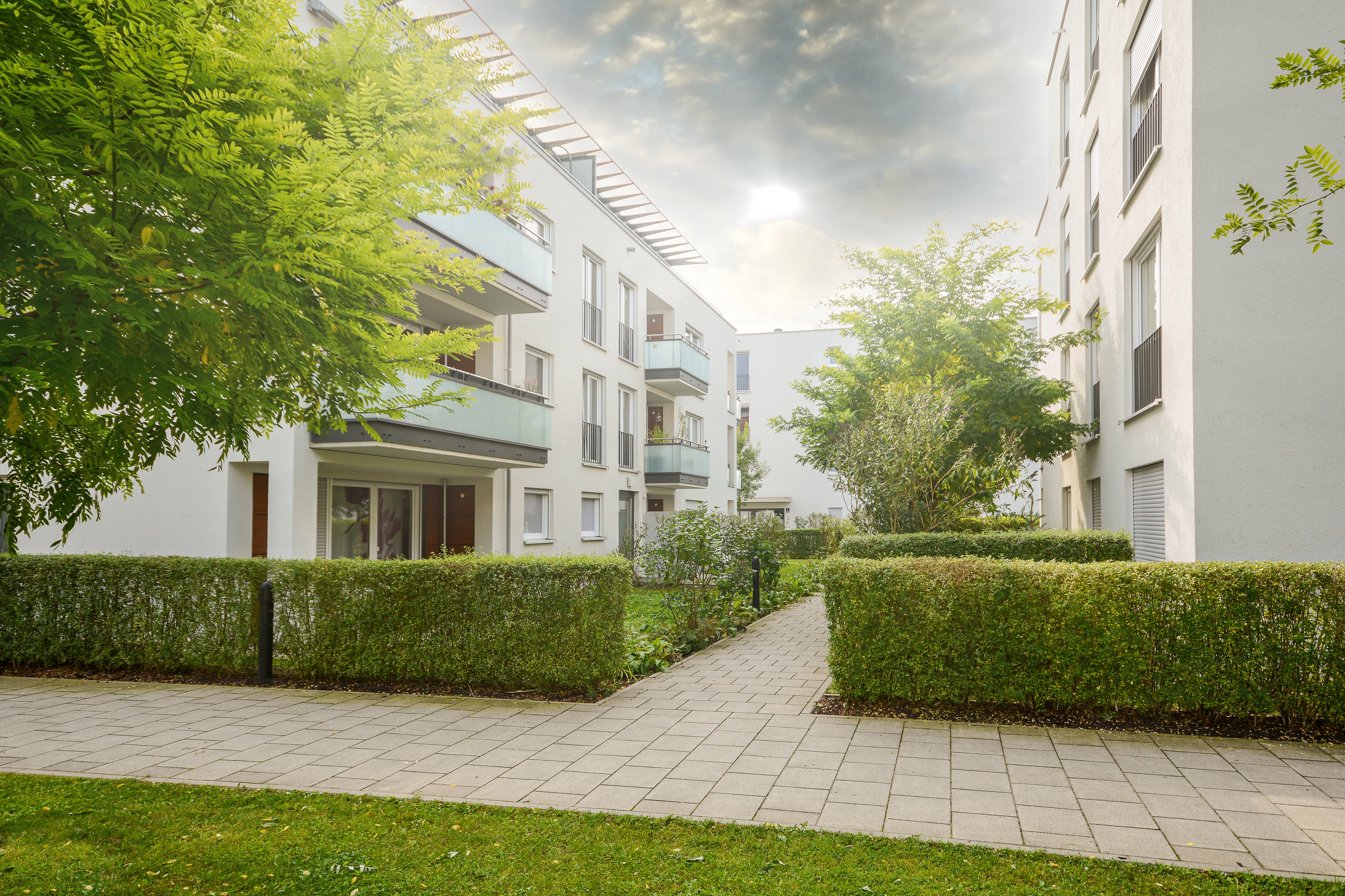 apartments rentals modern balcony green space