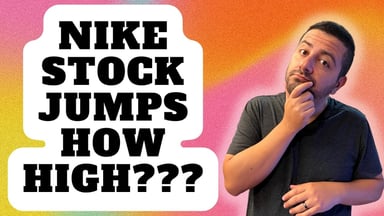 nike stock jumps how high