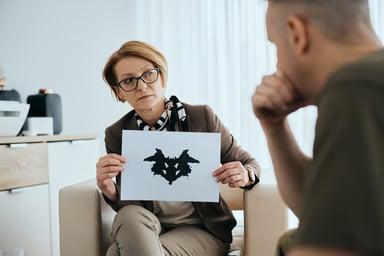 therapist Rorschach inkblot test 