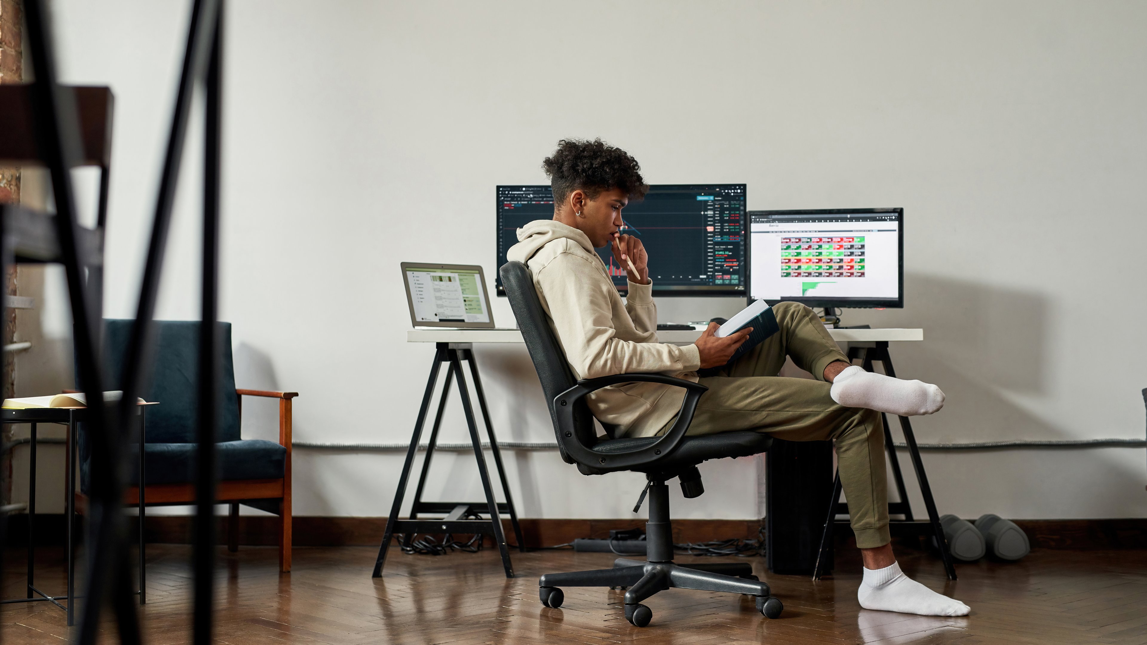 investing education reading stocks home young