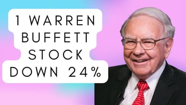 1 warren buffett stock down 24%