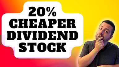 20% cheaper dividend stock